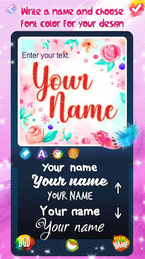 Name Art Maker 🖍️ Write Text on Background screenshot 4
