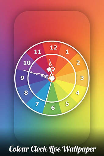 Color Clock Live Wallpaper screenshot 1