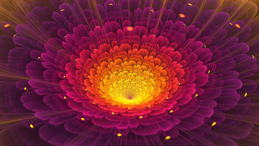 Glowing Flowers Live Wallpaper (Backgrounds) screenshot 1