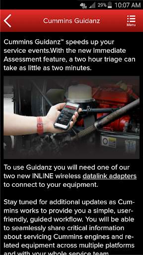 Cummins Guidanz Express screenshot 1
