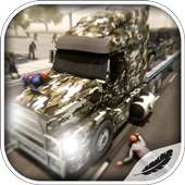 Offroad US Army simulator transportasi Edition zom logo