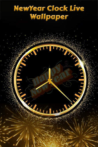 new year clock live wallpaper, new year wishes screenshot 2