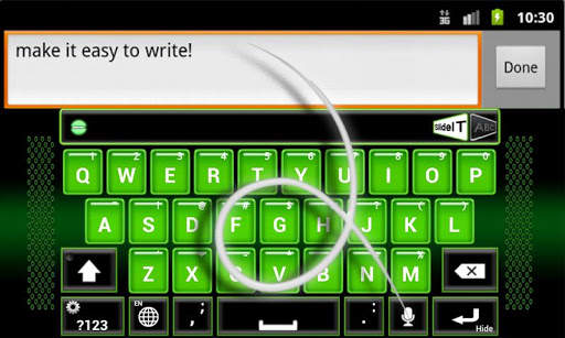SlideIT Green Neon Skin screenshot 3