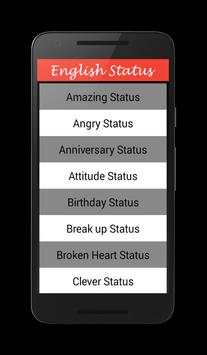 English Status screenshot 1