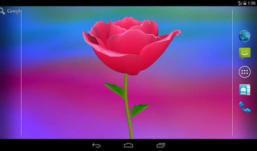 3D Rose Live Wallpaper 13 تصوير الشاشة