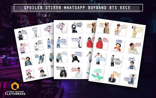 Stiker WA Imut Boyband BTS screenshot 2