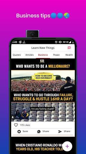 Learn New Things - Daily Learning And Motivations screenshot 1