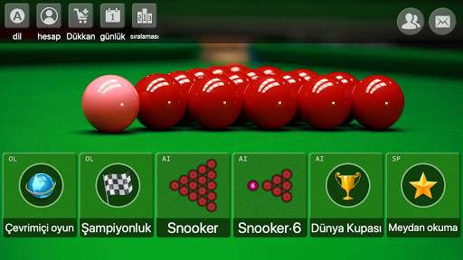 snooker - Çevrimiçi Çevrimdışı bedava bilardo screenshot 1