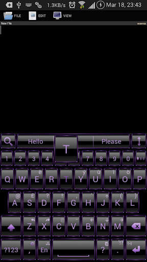 AI Keyboard Theme Frame Purpl screenshot 2