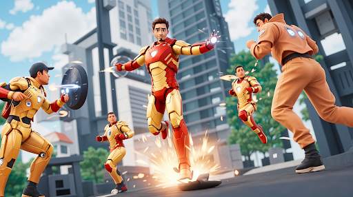 Iron Boy : Iron Hero Man Games screenshot 2