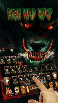 Evil Blood Wolf & Dark Forest Keyboard Theme screenshot 1