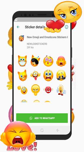 New Emoji and Emoticons Stickers - WAStickerapps screenshot 2