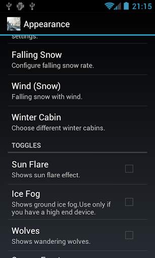 Winter Forest Live Wallpaper screenshot 9