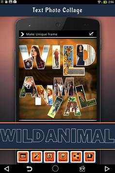 Wild Animal Photo Collage 4 تصوير الشاشة
