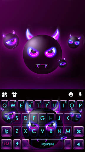 Devil Emoji Keyboard Background screenshot 5