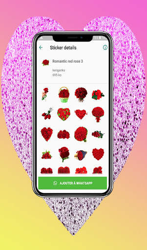 Romantic Love stickers for WhatsApp screenshot 5