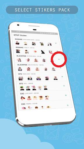 KPOP Stickers for WhatsApp Messenger screenshot 2
