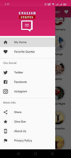 English status for Facebook, Whatsapp, Instagram screenshot 5