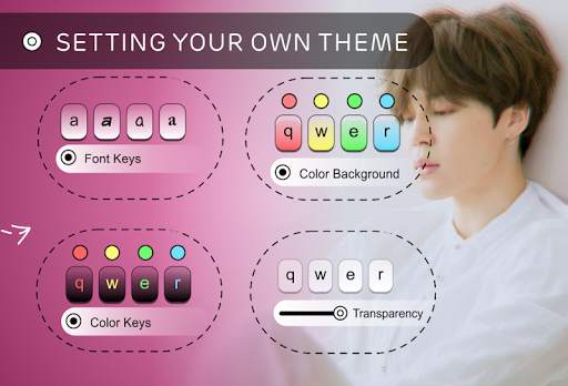 Jimin BTS Theme Keyboard स्क्रीनशॉट 3