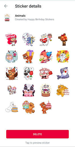 Happy Birthday Stickers for WA screenshot 6