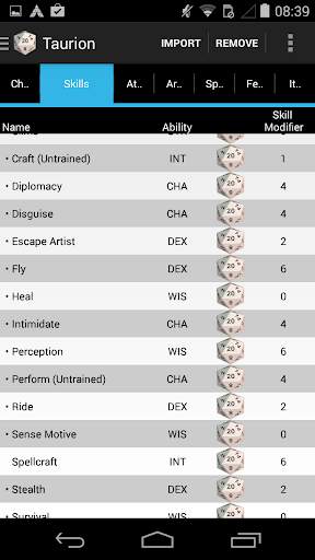 PCGen Character Importer Lite screenshot 4