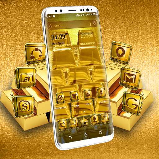 Golden Bricks Launcher Theme 1.5