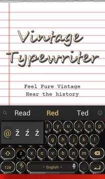 Vintage Typewriter Theme screenshot 1