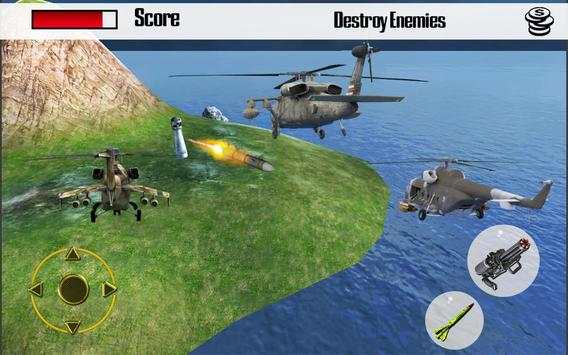 Gunship Helicopter Game 3D screenshot 5