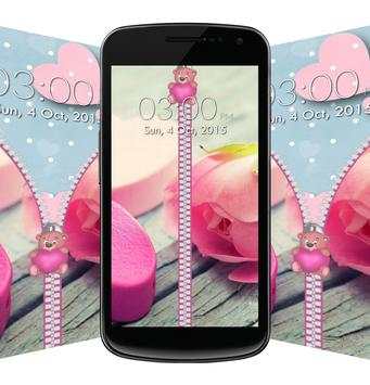 Love Zipper Lock Screen screenshot 1