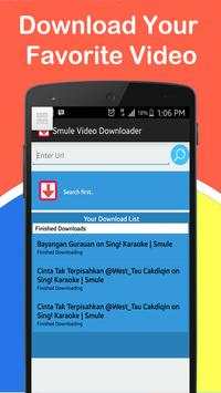 Video downloader for Smule screenshot 1
