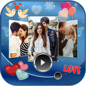 Romentic Image Video Maker With Song أيقونة