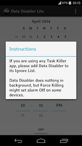 Data Disabler Lite screenshot 4