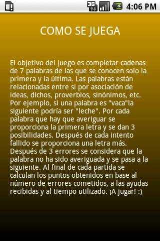 Palabras Encadenadas Lite screenshot 5