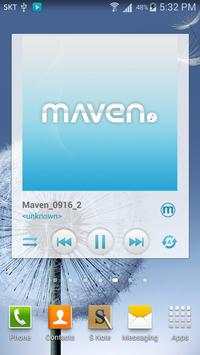 MAVEN Player Blue Widget screenshot 2
