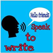 speak to write icon