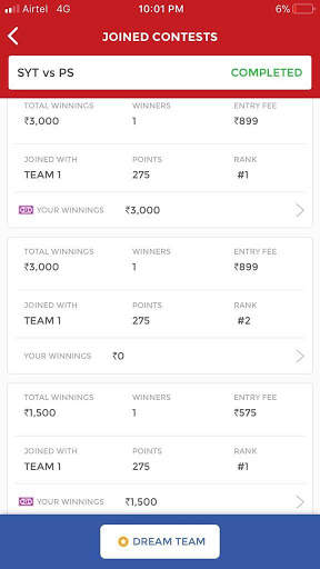 Dream 11 - Cricket, IPL & more walkthrough screenshot 1