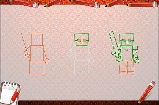 How To Draw Minecraft Legos screenshot 4