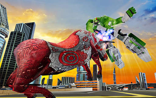 Real Robot Bull Simulator Robot Transform Games screenshot 1