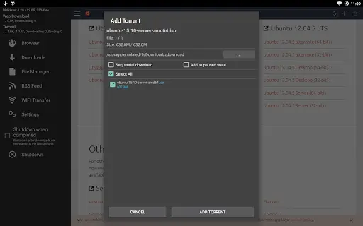 zetaTorrent - Torrent App screenshot 9