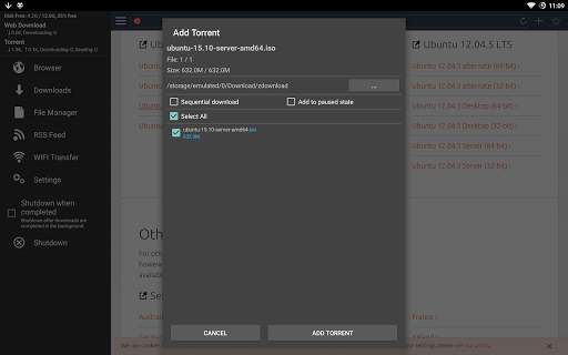 zetaTorrent - Torrent App screenshot 9