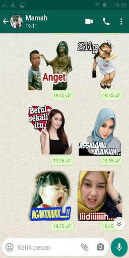 Stiker WA Lucu Kocak Keren screenshot 6