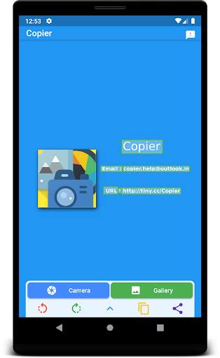 Copier - Copy text from image and QR Scanner screenshot 5