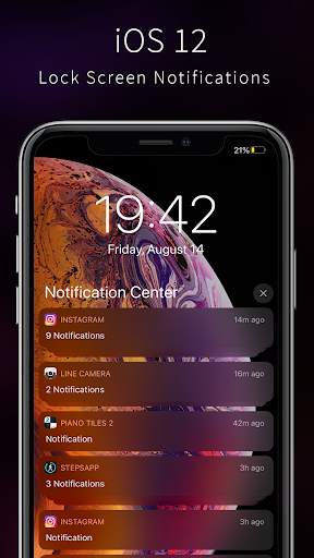 OS12 Lockscreen - Lock screen for iPhone 11 1 تصوير الشاشة