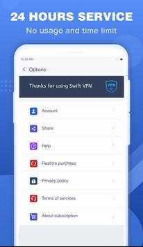Swift VPN - Free Unblock VPN & Fast Security VPN screenshot 3