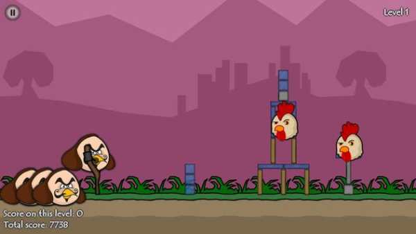 Angry Bards vs Chickens скриншот 2