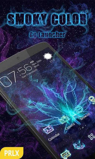 Smoky Color Parallax Go Launcher Theme screenshot 1