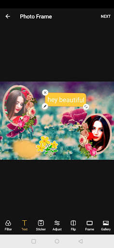 Flowers Dual Photo Frames screenshot 5