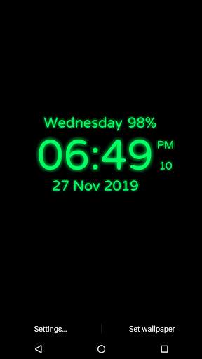 Digital Clock 1 تصوير الشاشة