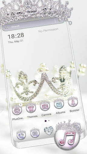 Royal Diamond Crown Launcher Theme screenshot 1