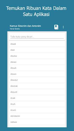 Kamus Sinonim dan Antonim Offline screenshot 1